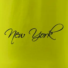 New York nápis psacím