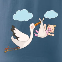 Čáp čekáme miminko - holka