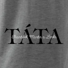 Táta - Tiskací nápis se jmény dětí