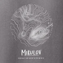 Mikulov - vrstevnice v kruhu