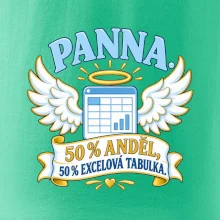 Panna. 50 % anděl, 50 % excelová tabulka