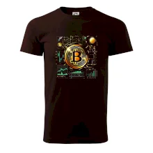 Bitcoin logo s grafy