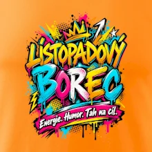 Listopadový borec barevné graffiti a energie