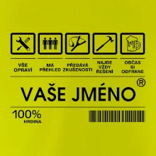 Vaše jméno - čárový kód