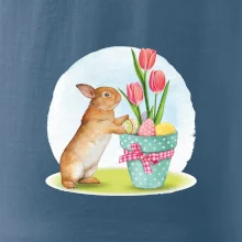 Velikonoční zajíček tulipány
