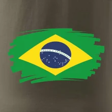 Brazílie vlajka štětkou