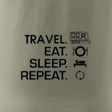 Eat sleep travel - Velký  přívěs