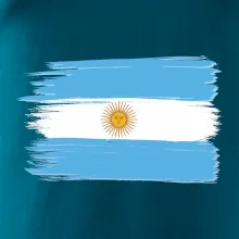 Argentina vlajka kreslená štětkou