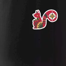 Folklor na prsu veverka