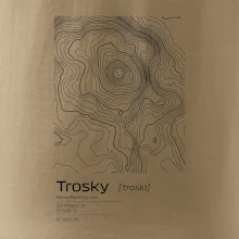 Trosky - vrstevnice v obdélníku