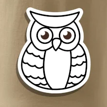 Sova kreslená na prsu