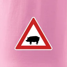 Dopravní značka - Pozor prase domácí