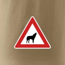Dopravní značka - Pozor vlk