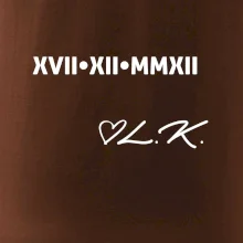 Datum výročí a iniciály