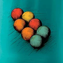 Petanque koule kresba