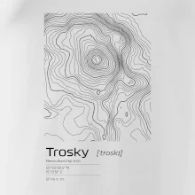 Trosky - vrstevnice v obdélníku