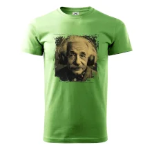 Albert se sluchátky