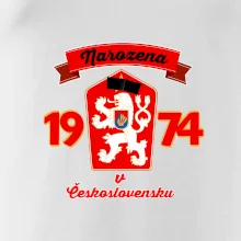 Narozena v Československu - Přelepený znak 1974 Narozena v Československu - Přelepený znak 1974