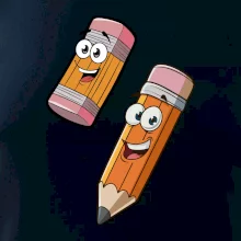 Parové triko - Tužka a guma