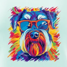 Knírač barevný styl 70s