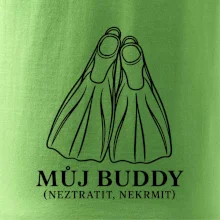 Můj buddy dvě překřížené potápěčské ploutve