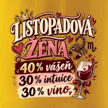 Listopadová žena čtyřicet procent vášeň třicet intuice