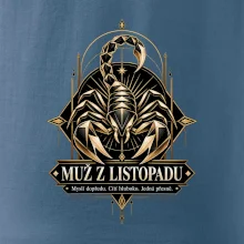 Muž z listopadu geometrický zlatý štír