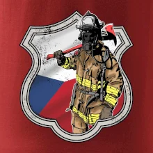 Hasič erb - Česká vlajka