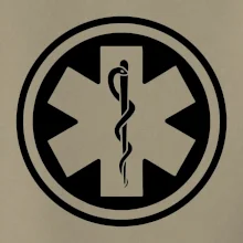 Rescue logo samostatné kulaté