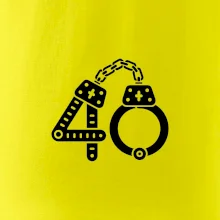 Narozeninové tričko pro policajta - pouta 40