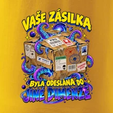 Vaše zásilka byla odeslána do jiné dimenze