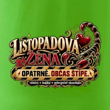 Listopadová žena pozor občas štípe