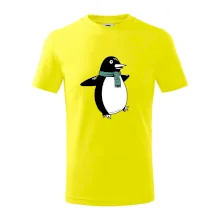 Tučňák se zelenou šálou