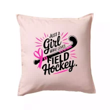 Just a girl who loves field hockey černo růžové