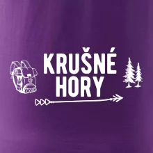 Krušné hory nápis