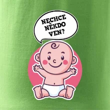 Nechce někdo ven - Triko pro porodní asistentku