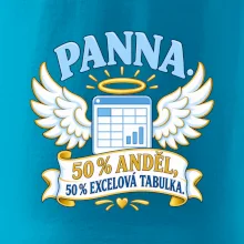 Panna. 50 % anděl, 50 % excelová tabulka