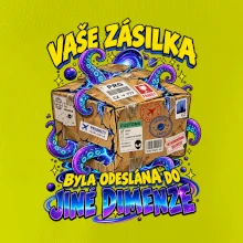 Vaše zásilka byla odeslána do jiné dimenze