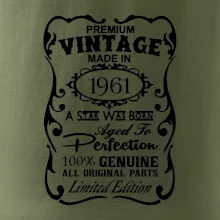 Vintage Etiketa - 1961