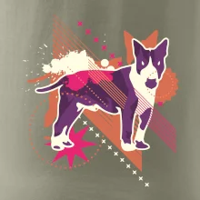 Pes abstrakce fialový