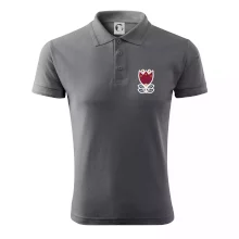 Folklor na prsu květina čtyřlistá