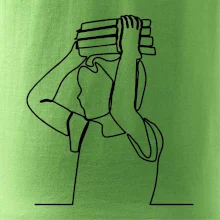 Student a kniha jedním tahem