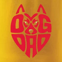 Dog dad nápis v hlavě