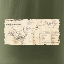 Mapa Báňské dráhy z Moravské Ostravy do Doubravy