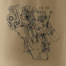 Motor Škoda/ VW 1.9L  TDI z boku