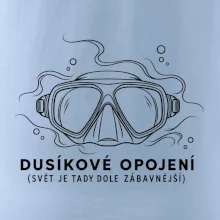 Dusíkové opojení potápěčská maska s vlnícími se linkami