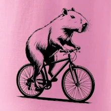 Kapybara na kole černá