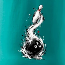 Bowling japonská štětcová malba