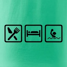 Eat sleep vodní pólo v řadě