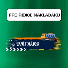 Stavba - vlastní nápis - náklaďák